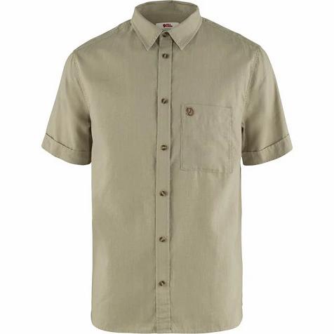 Fjällräven Övik Shirts Khaki Singapore For Men (SG-113960)